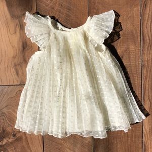 Gap baby girl cream dress 3-6 months